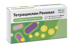 Тетрациклин Реневал, таблетки покрытые пленочной оболочкой 100 мг 20 шт