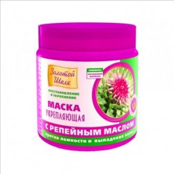 Маска для волос Золотой шелк укрепляющая против ломкости и выпадения с репейным маслом 500 мл