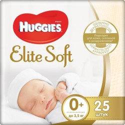 Подгузники 25 шт. Huggies элит софт до 3.5 кг